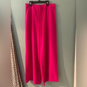 ⭐️NEW⭐️Banana Republic wide-legged dress pants in bright pink. Size 10: